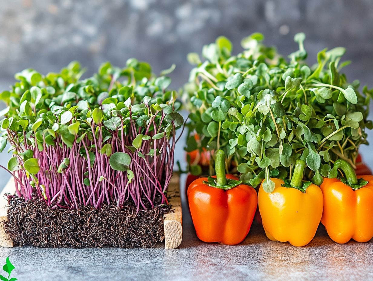 Fresh microgreens ready to be incorporated into healthy meals