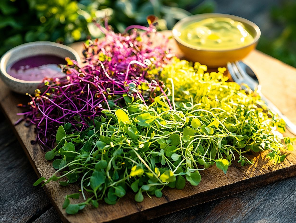 Fresh Fennel Microgreens for Salads