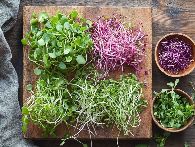 Nutritional Benefits of Common Microgreens