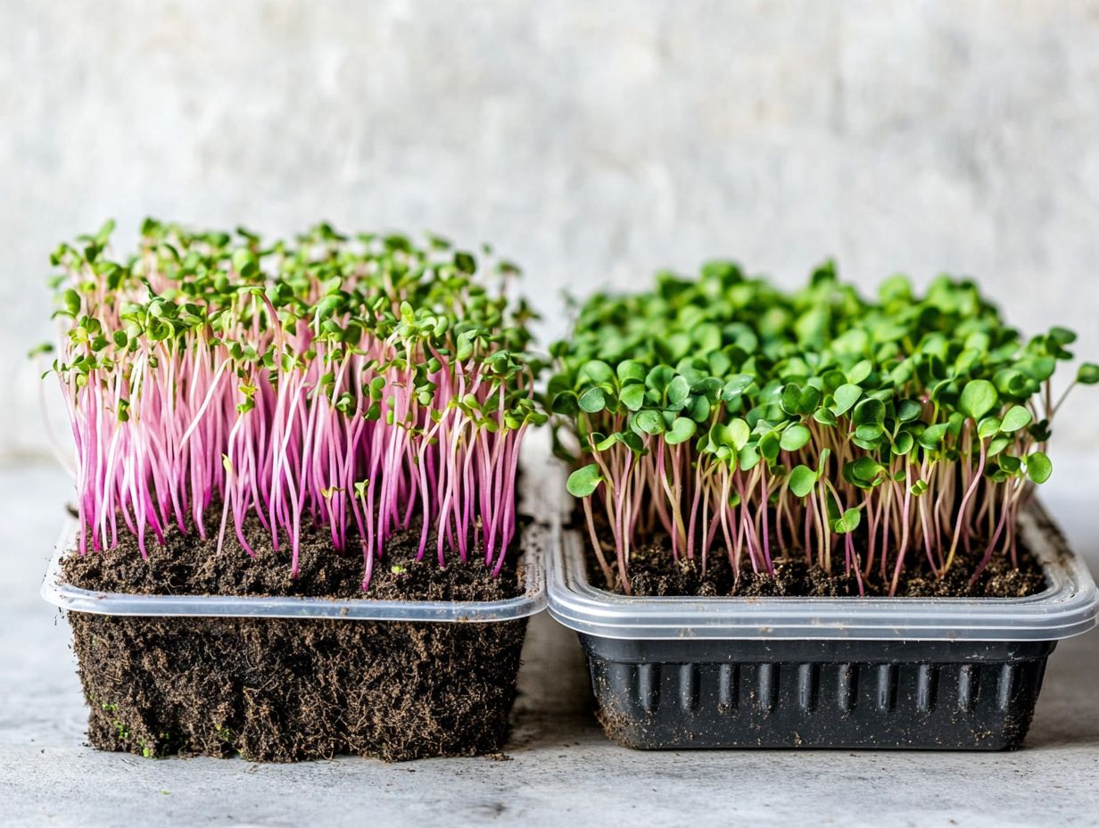 Comparing Organic and Conventional Microgreen Growing Methods