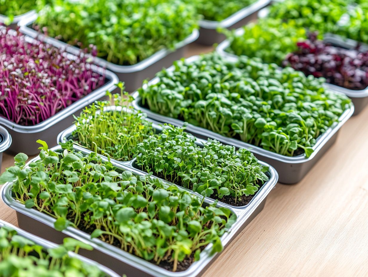 Harvesting and Storing Microgreens