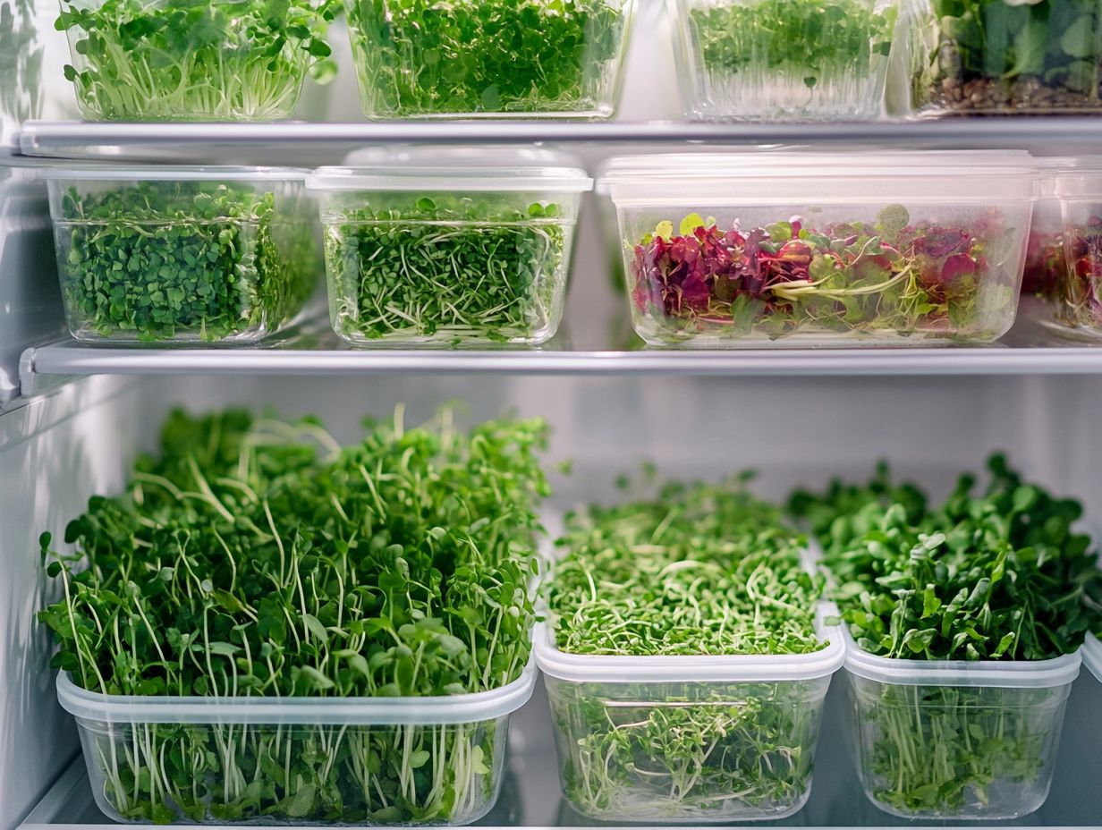 Best Practices for Storing Microgreens