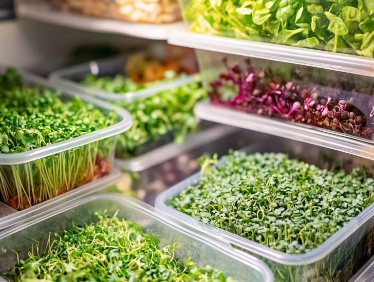 Storing Microgreens in the Refrigerator: Best Practices