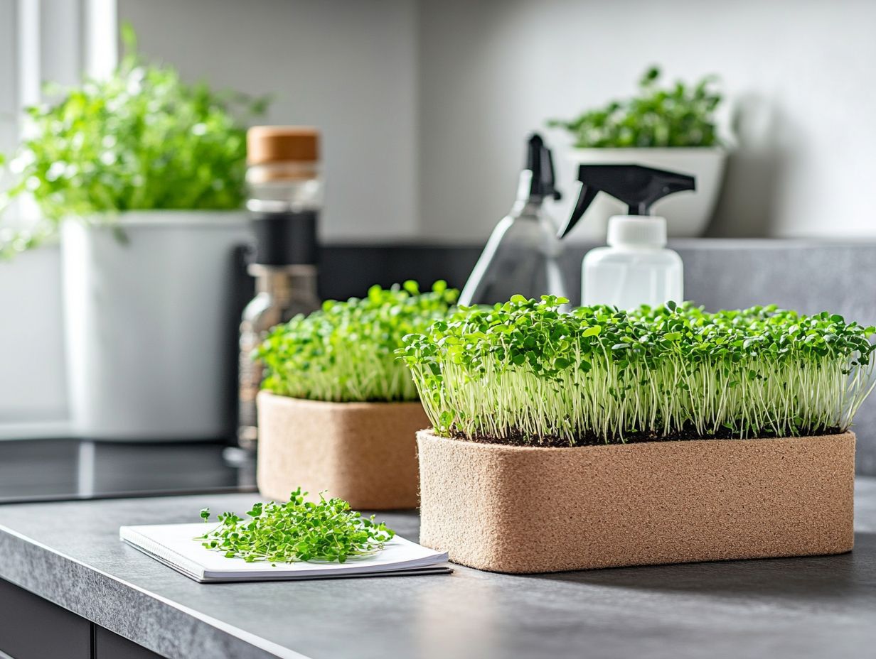 Image of various container options for storing microgreens