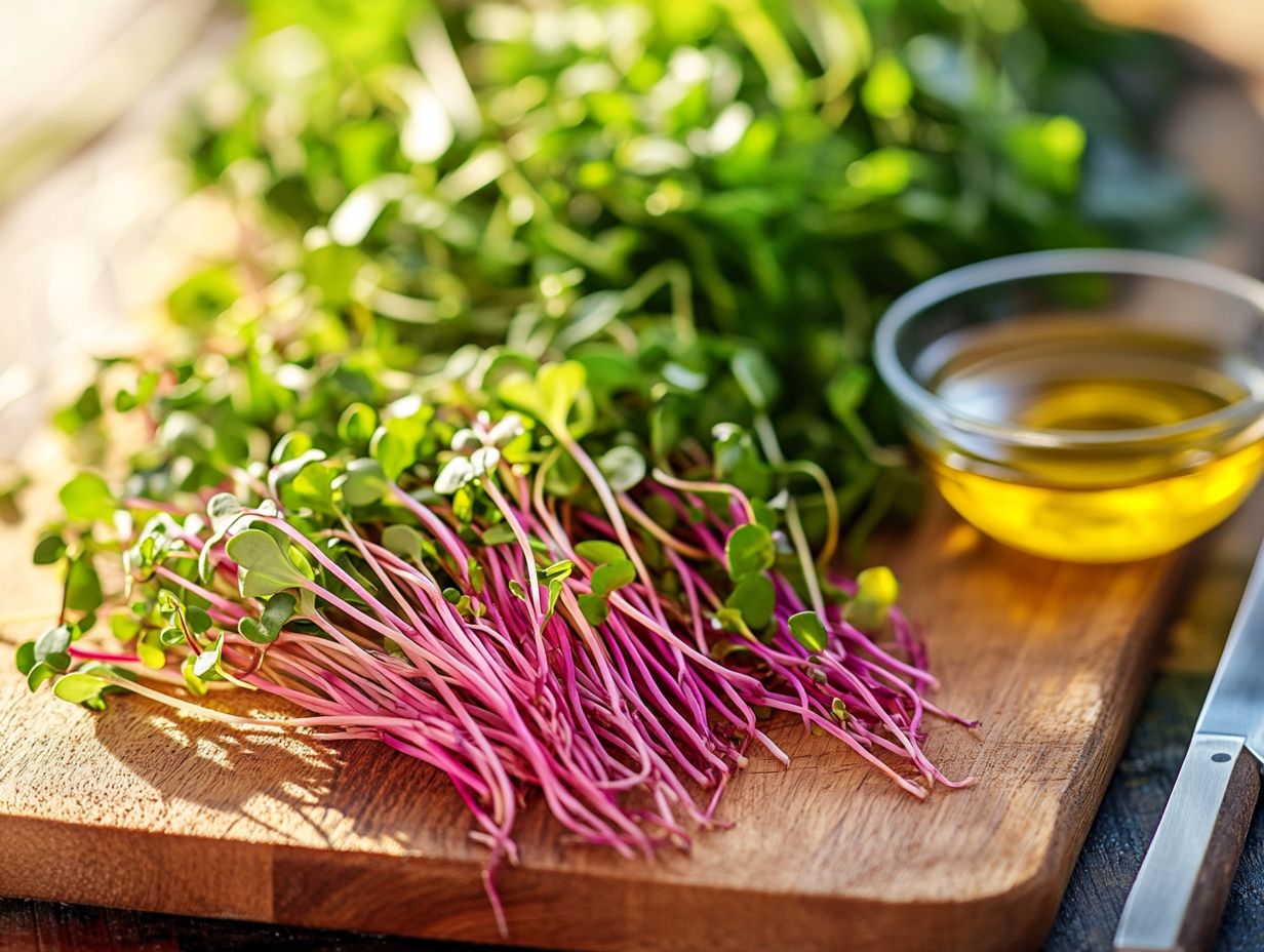 Cooking with Microgreens