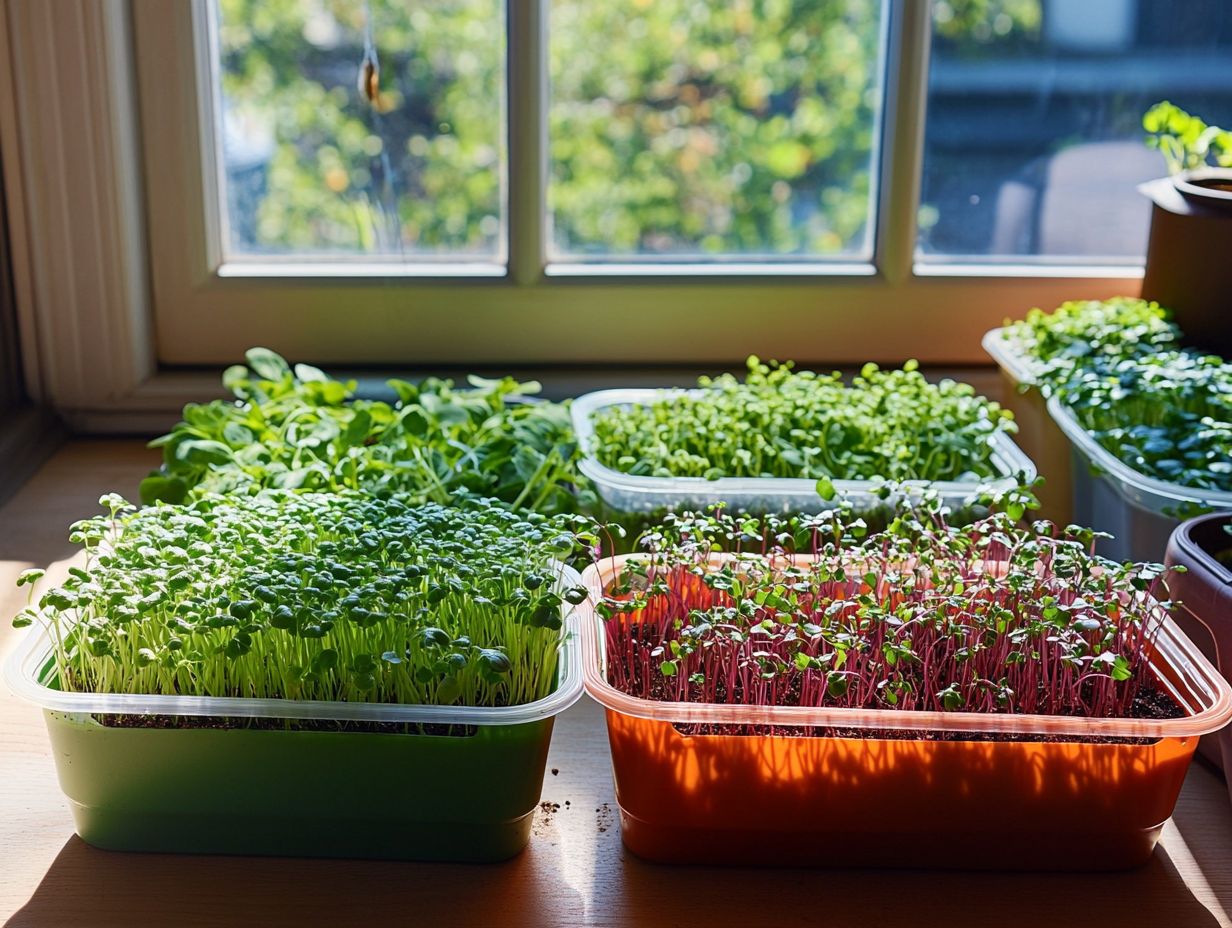 Tips for Using Containers for Microgreen Growing