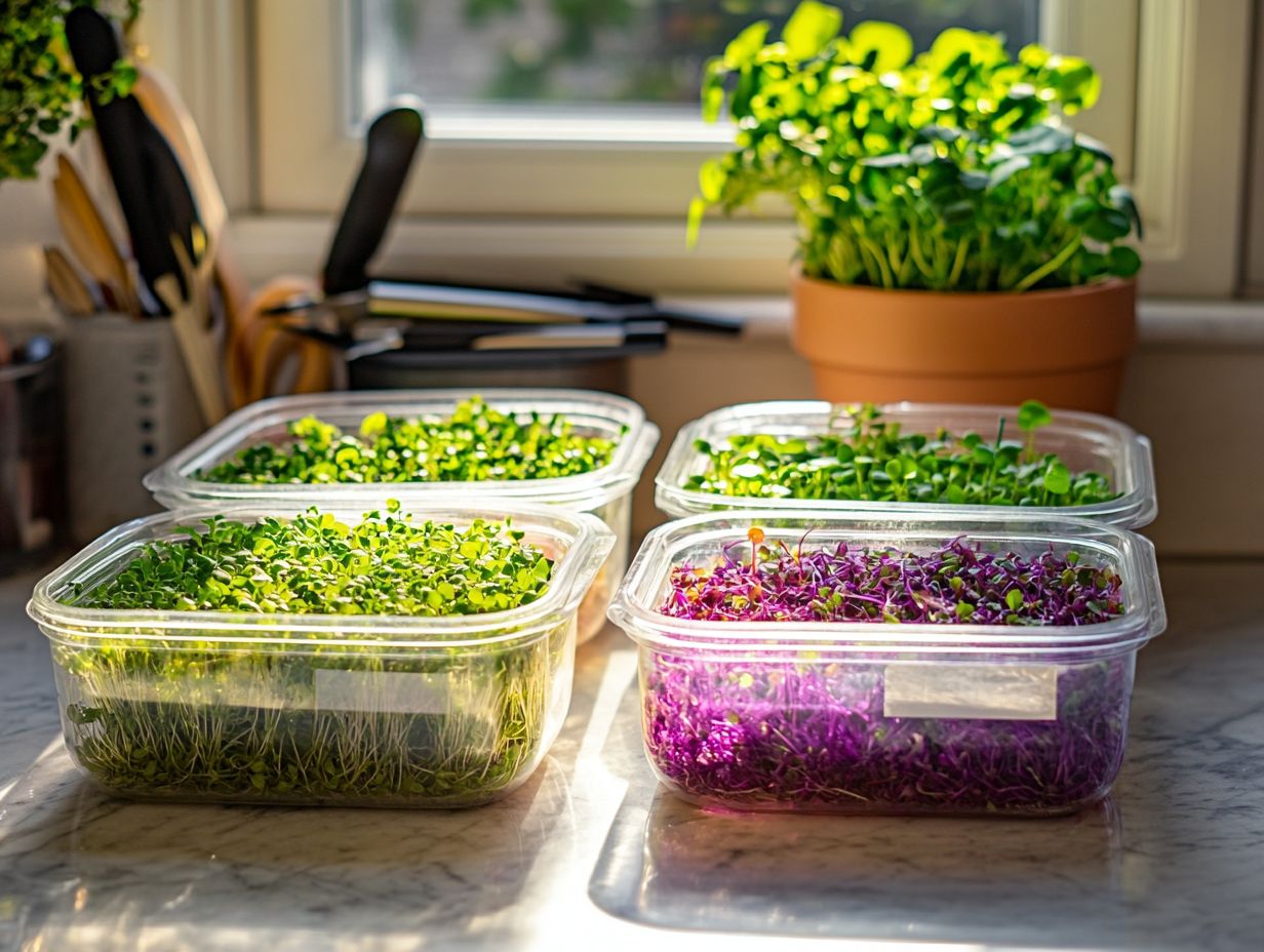 Key Takeaways for Storing Microgreens