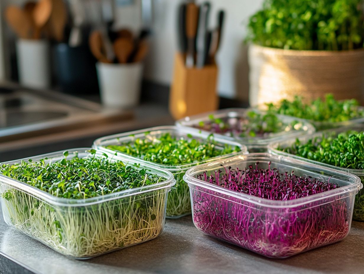 Best Methods for Storing Microgreens