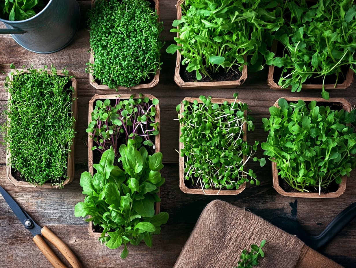 Image illustrating frequently asked questions about microgreens