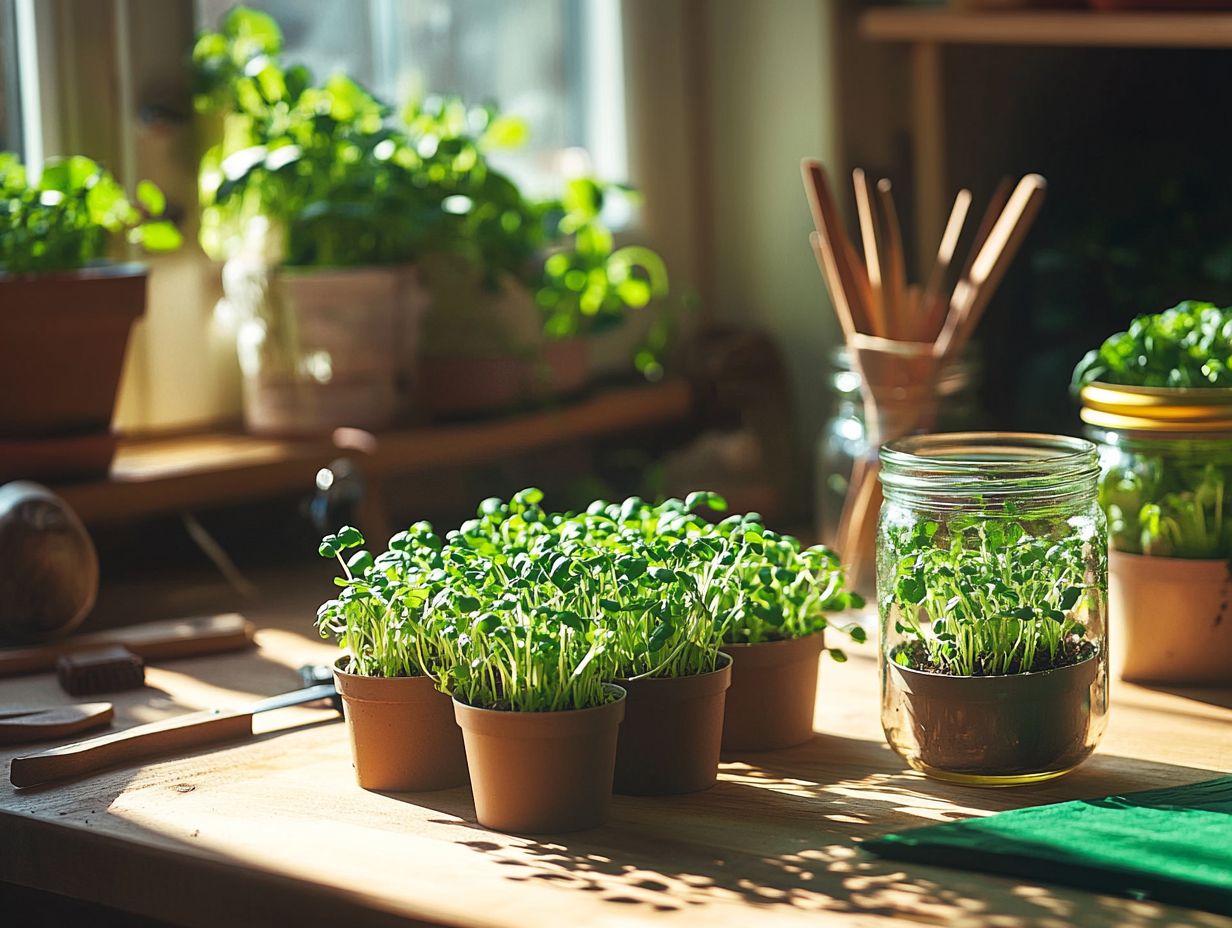 A guide on when and how to harvest microgreens