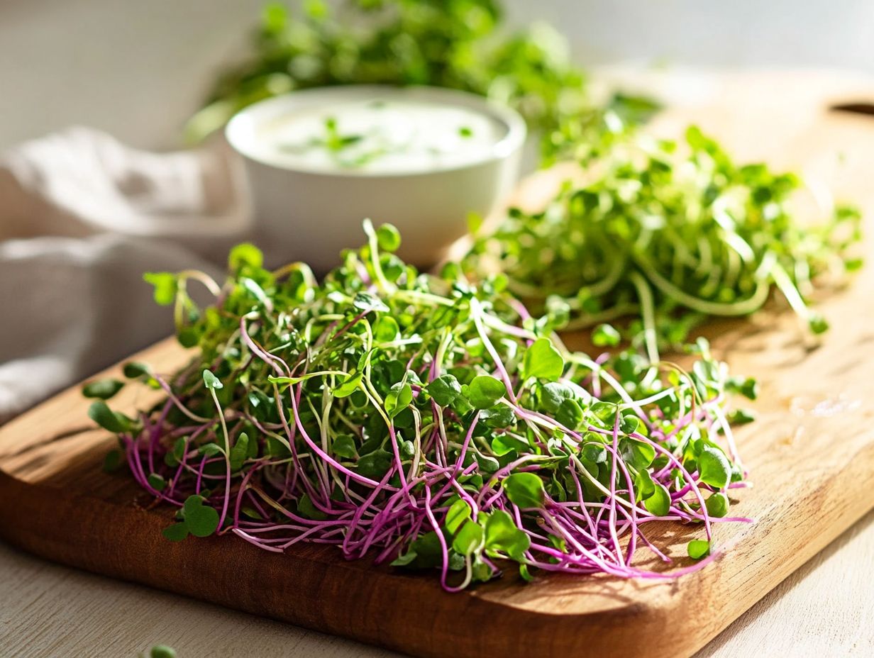 What is the connection between microgreens and gut health?