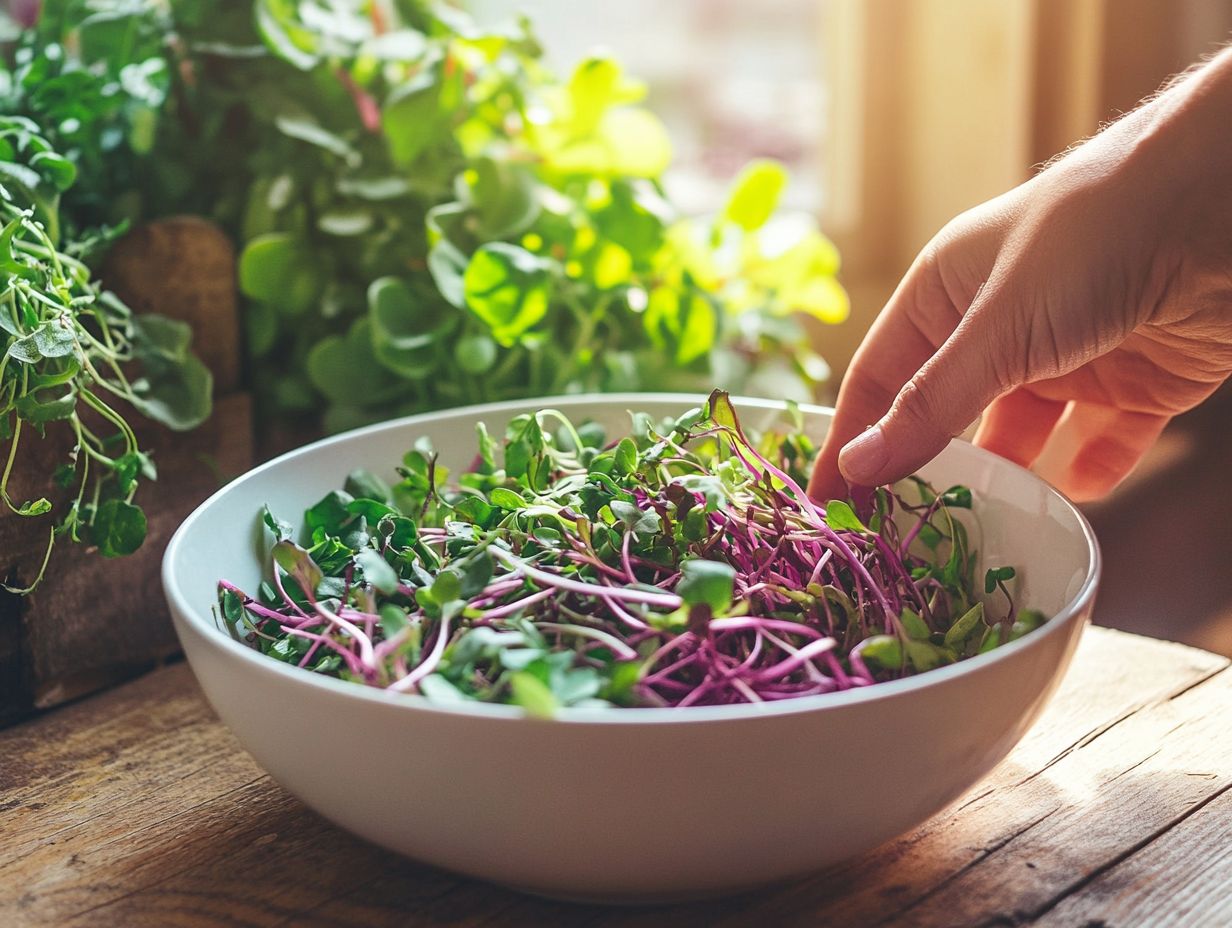 Recipes and Ideas for Adding Microgreens to Meals