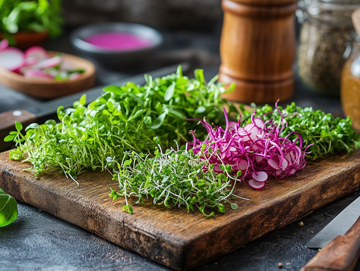 Colorful Microgreens Varieties