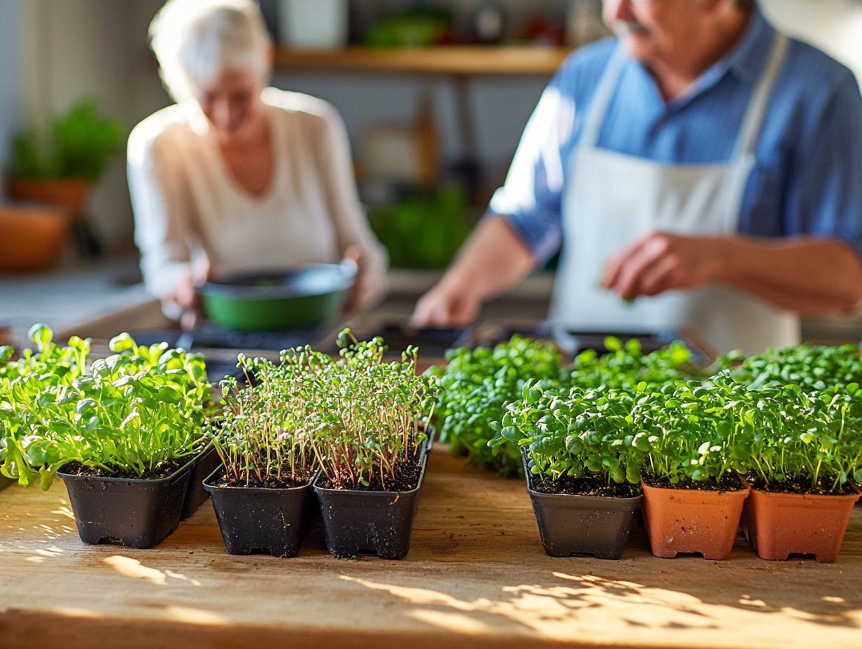 Microgreens provide vital health benefits for seniors, supporting heart and cognitive health.