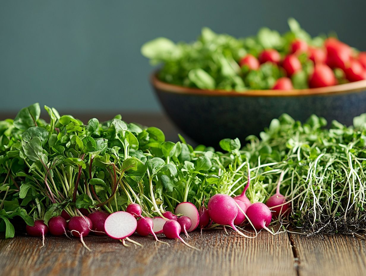 Delicious microgreens ready for incorporation into meals