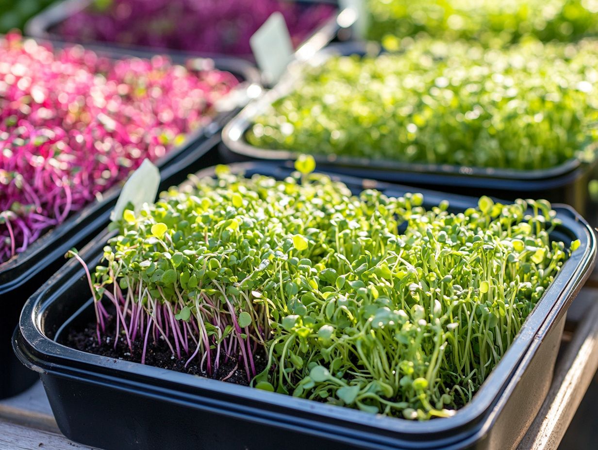 Microgreens growing conditions