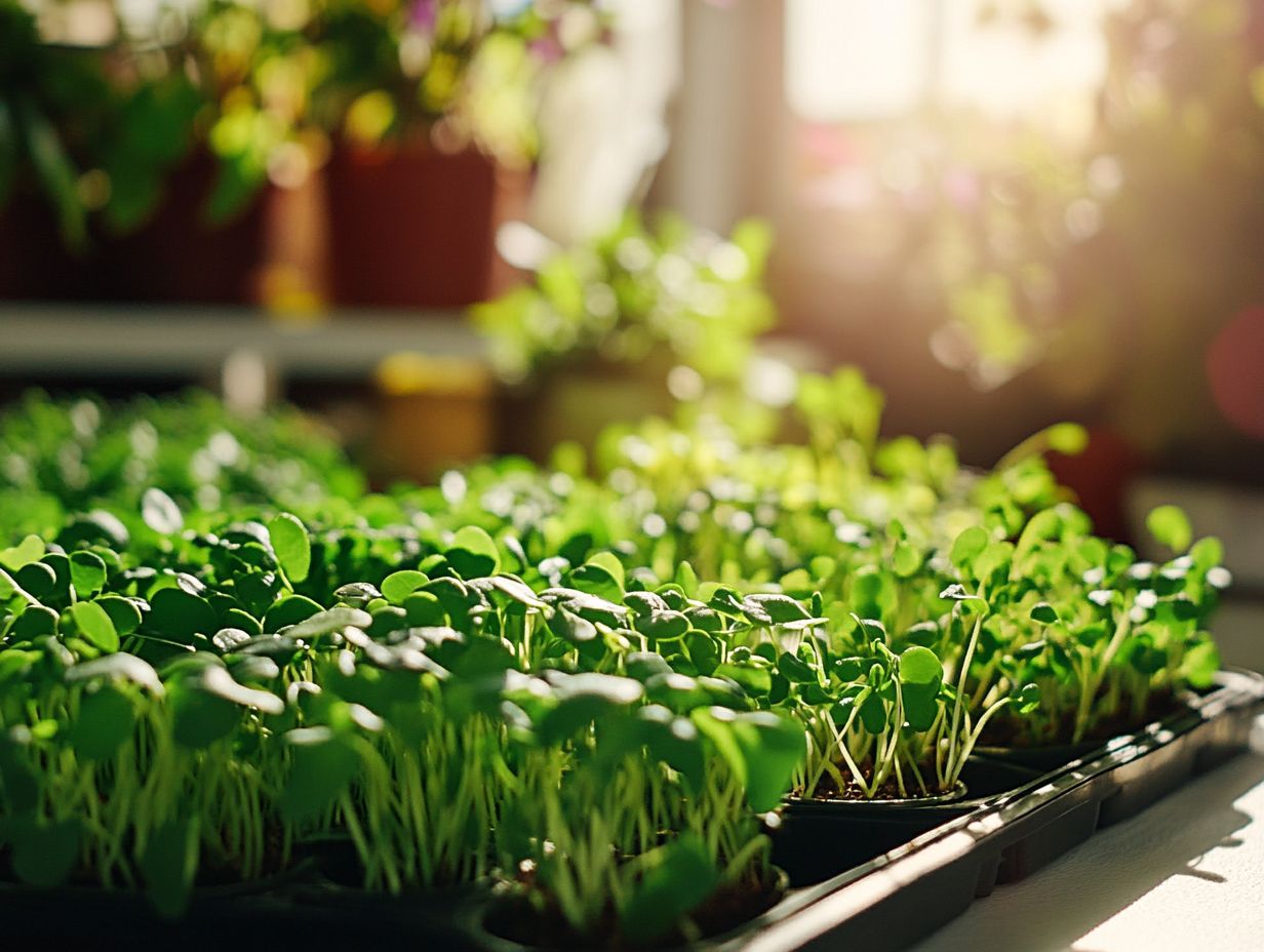 Key Takeaways: Microgreens benefits and light requirements