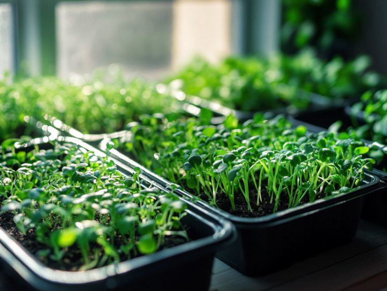 The Role of Light in Microgreen Growth and Harvest