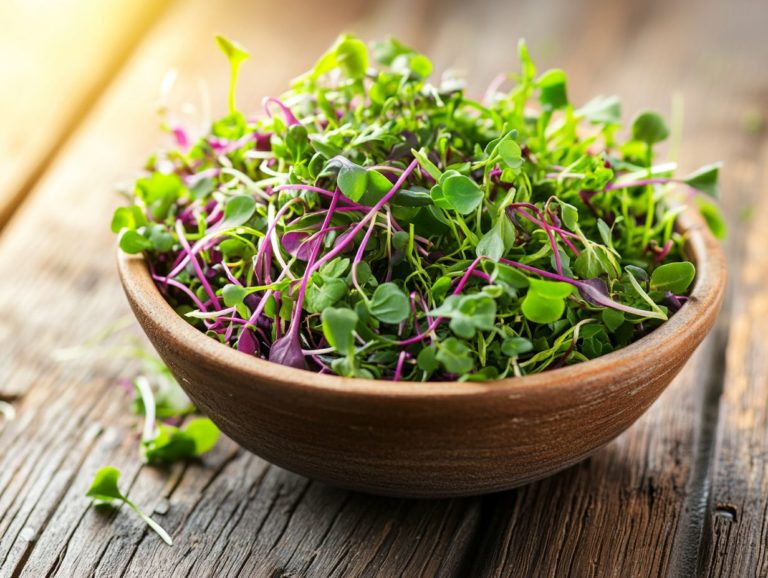 The Role of Microgreen Varieties in Plant-Based Diets