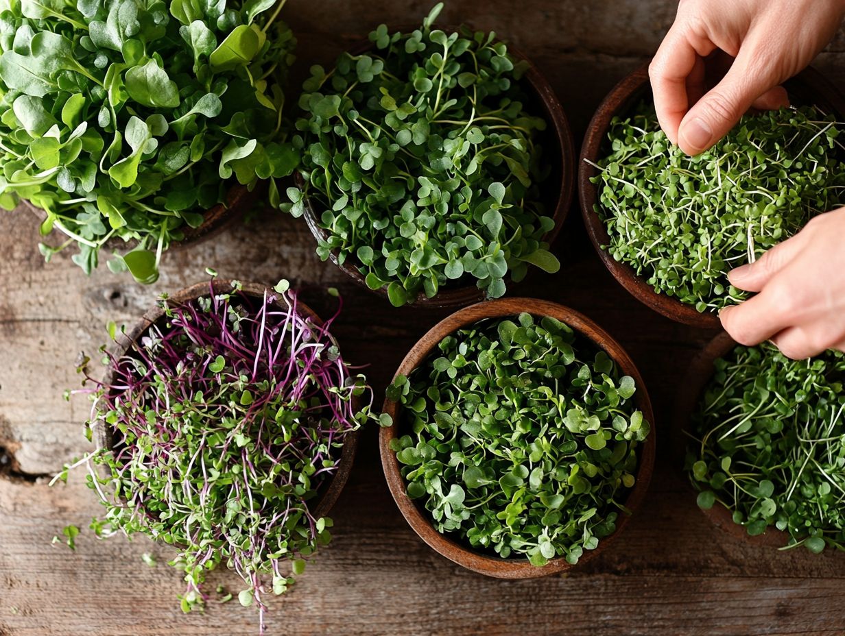 What specific nutrients do microgreens provide?