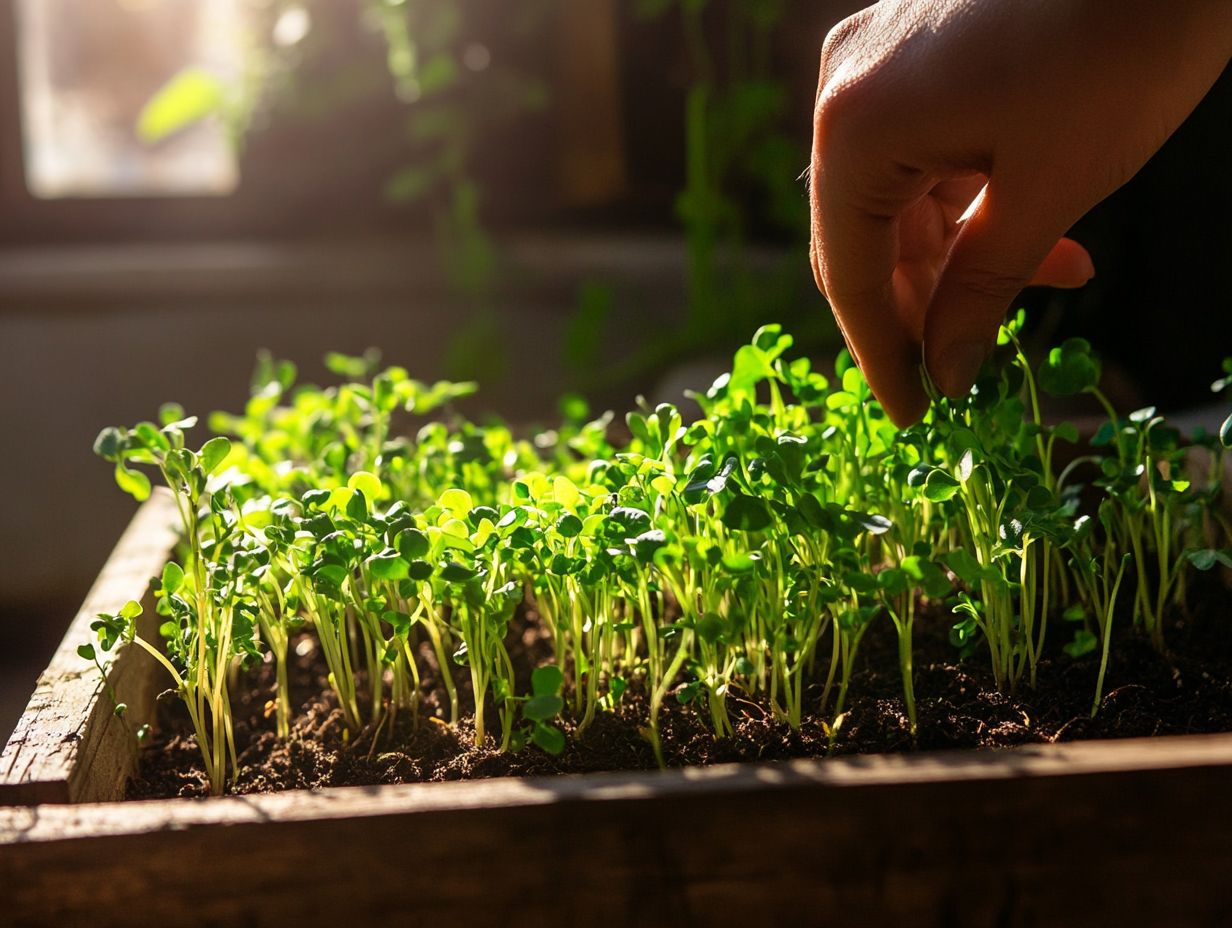 How do microgreens contribute to sustainable eating?