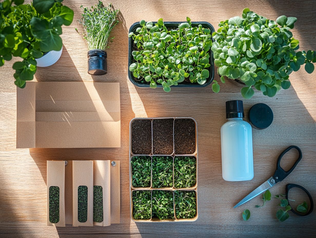 Key factors in selecting supplies for growing microgreens