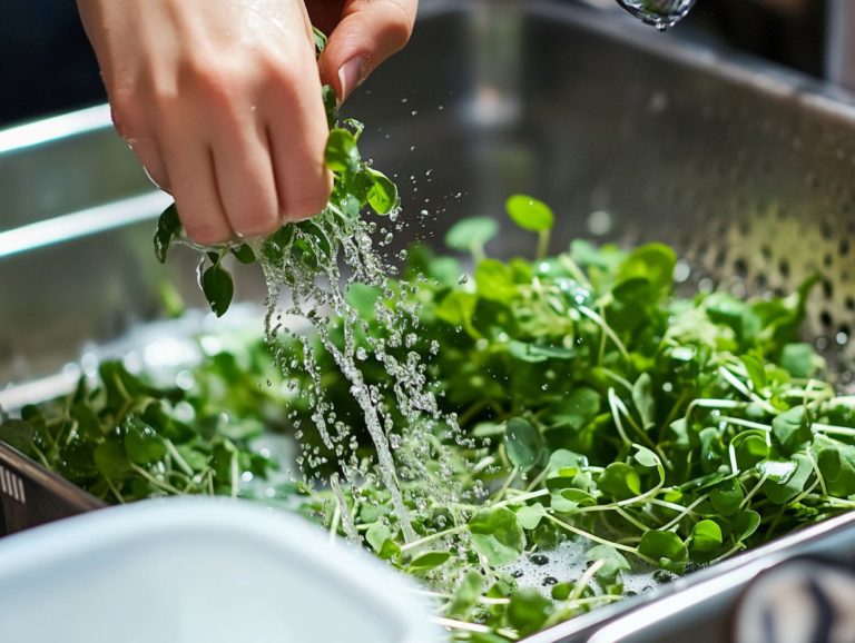 Tips for Washing and Storing Microgreens