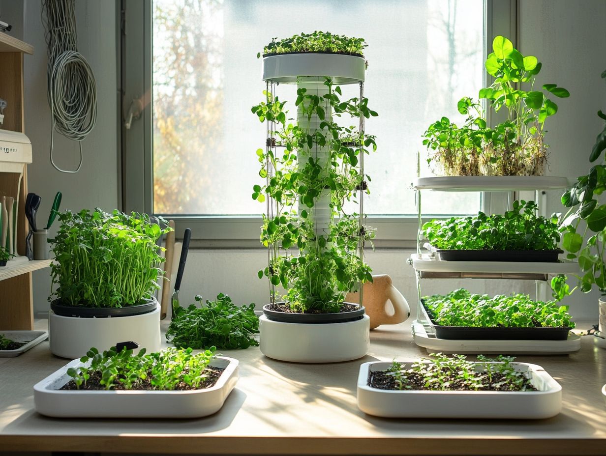 What are the top 10 hydroponic systems for microgreens?