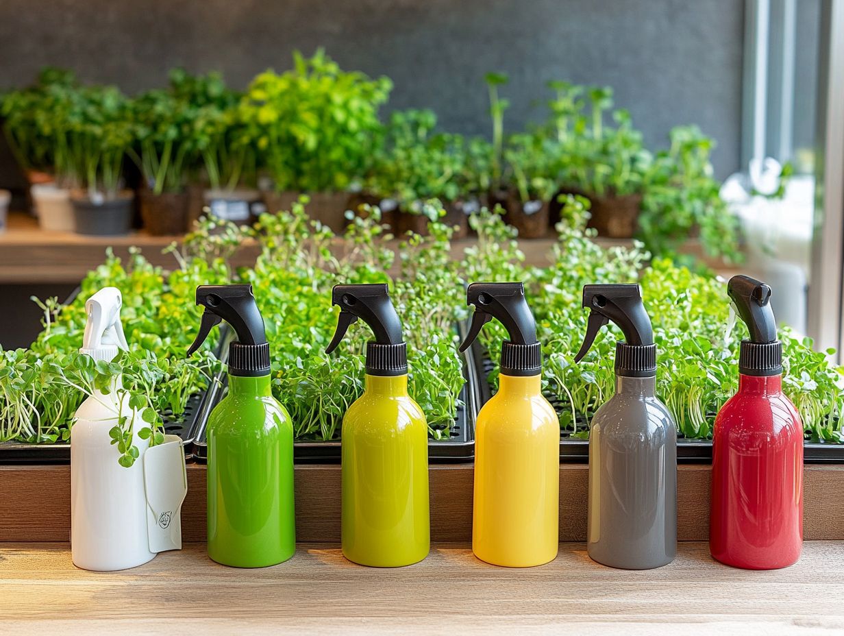 Top 10 microgreen sprayers for even watering