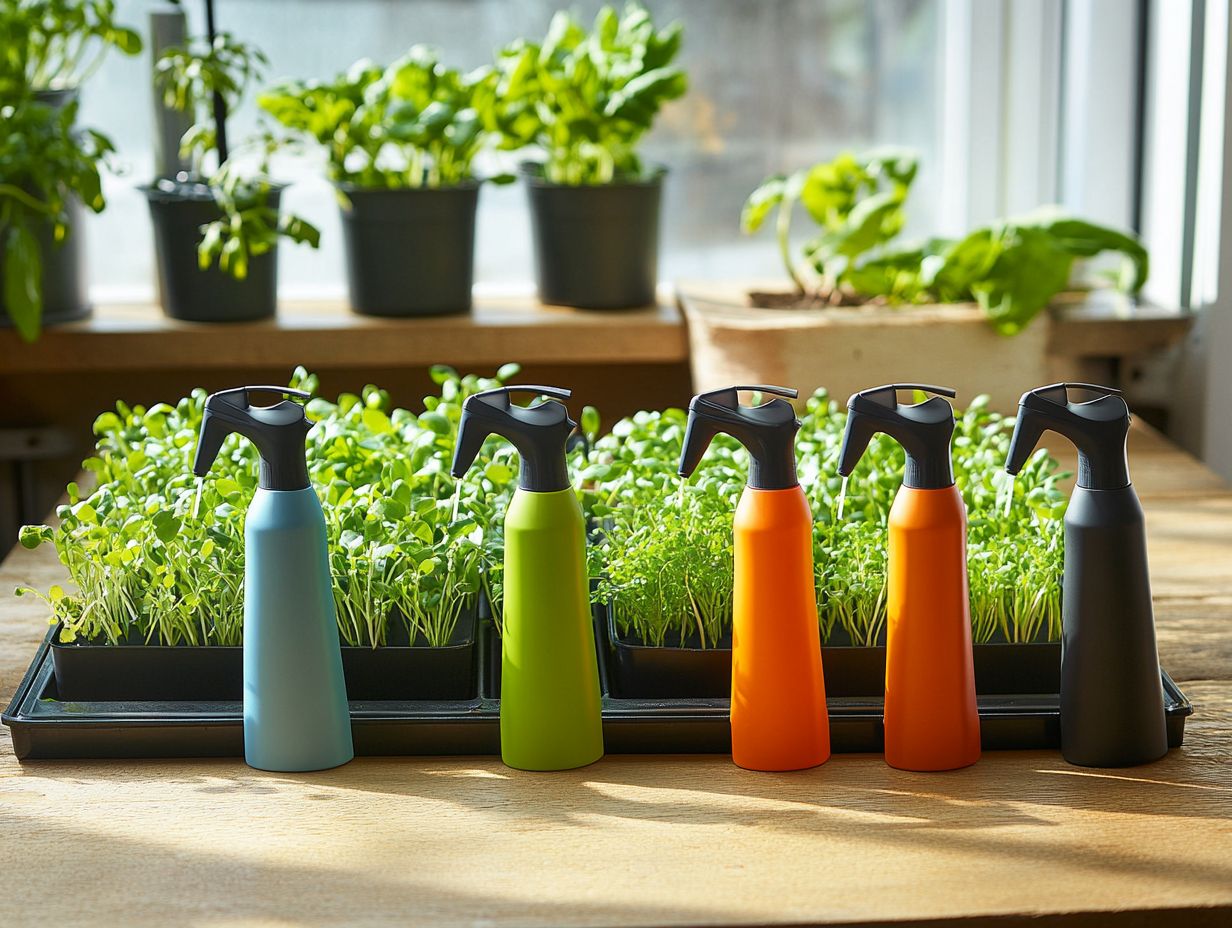 An overview of the essential features of microgreen sprayers