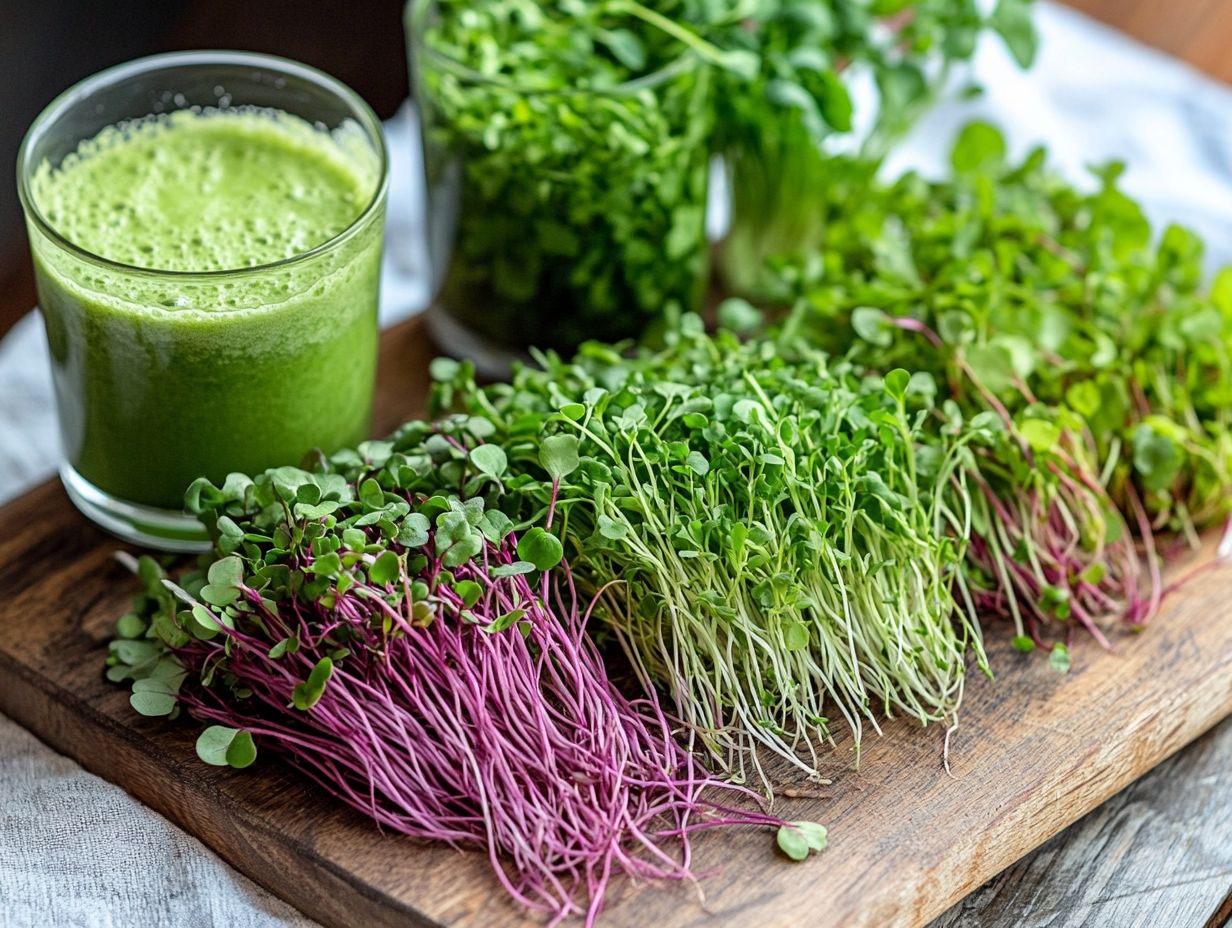 Microgreens adding flavor to smoothies