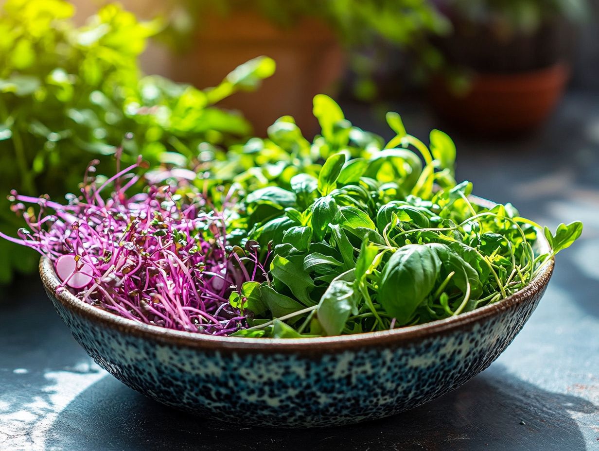 Hydroponic System Growing Microgreens