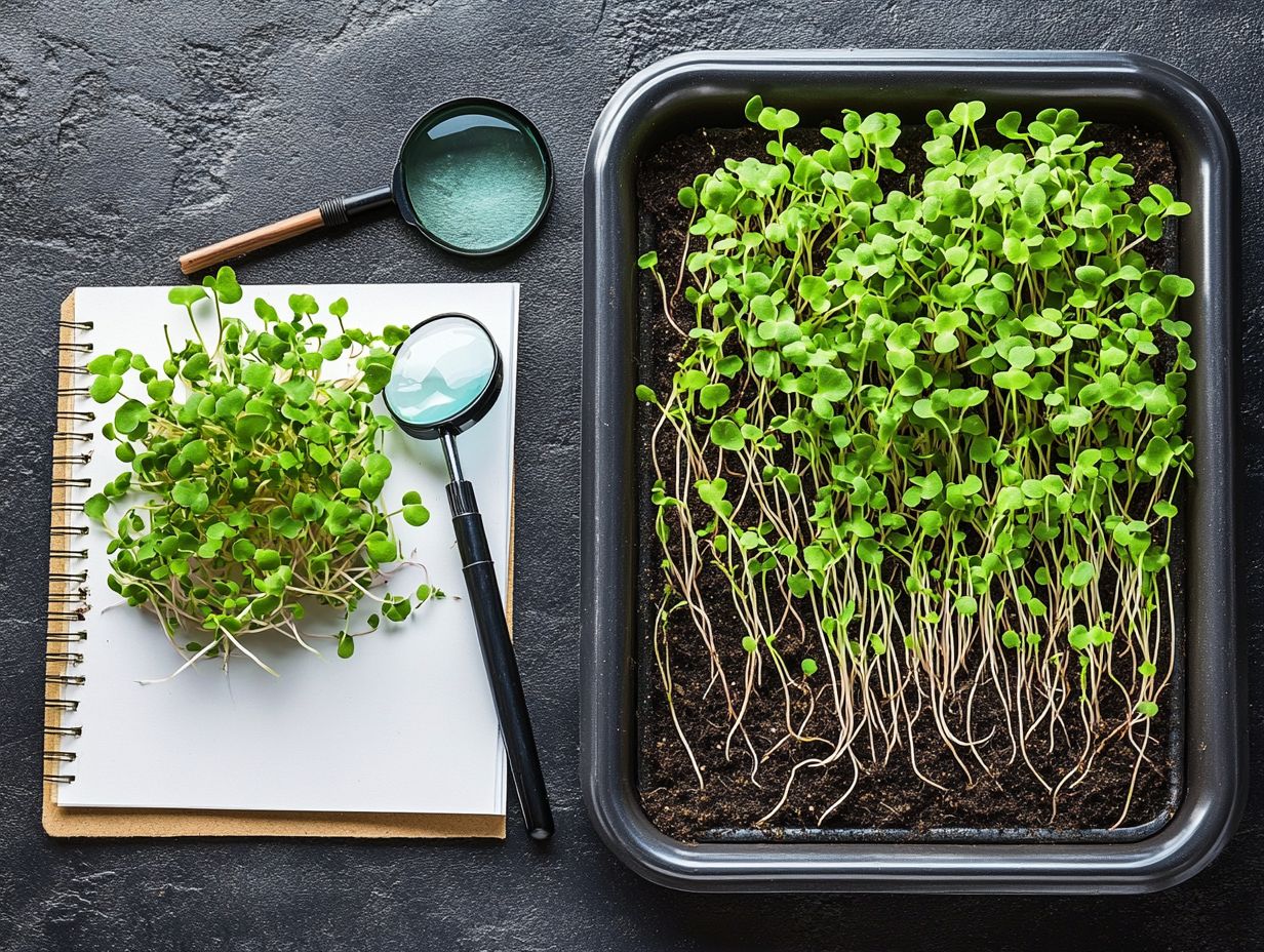 Common microgreen growth issues and troubleshooting