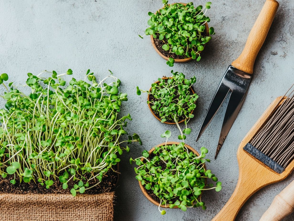 What are the different growth phases of microgreens?