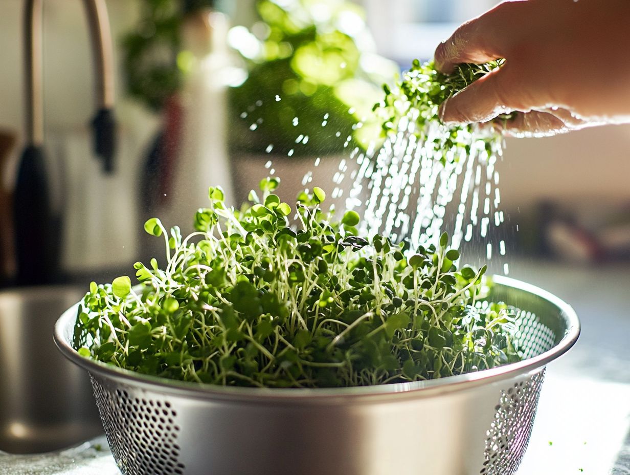 Understanding microgreen post-harvest care