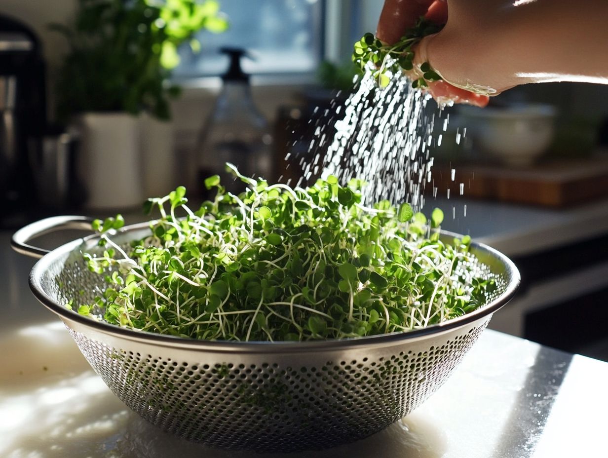 Colorful microgreens adding nutritional value to dishes