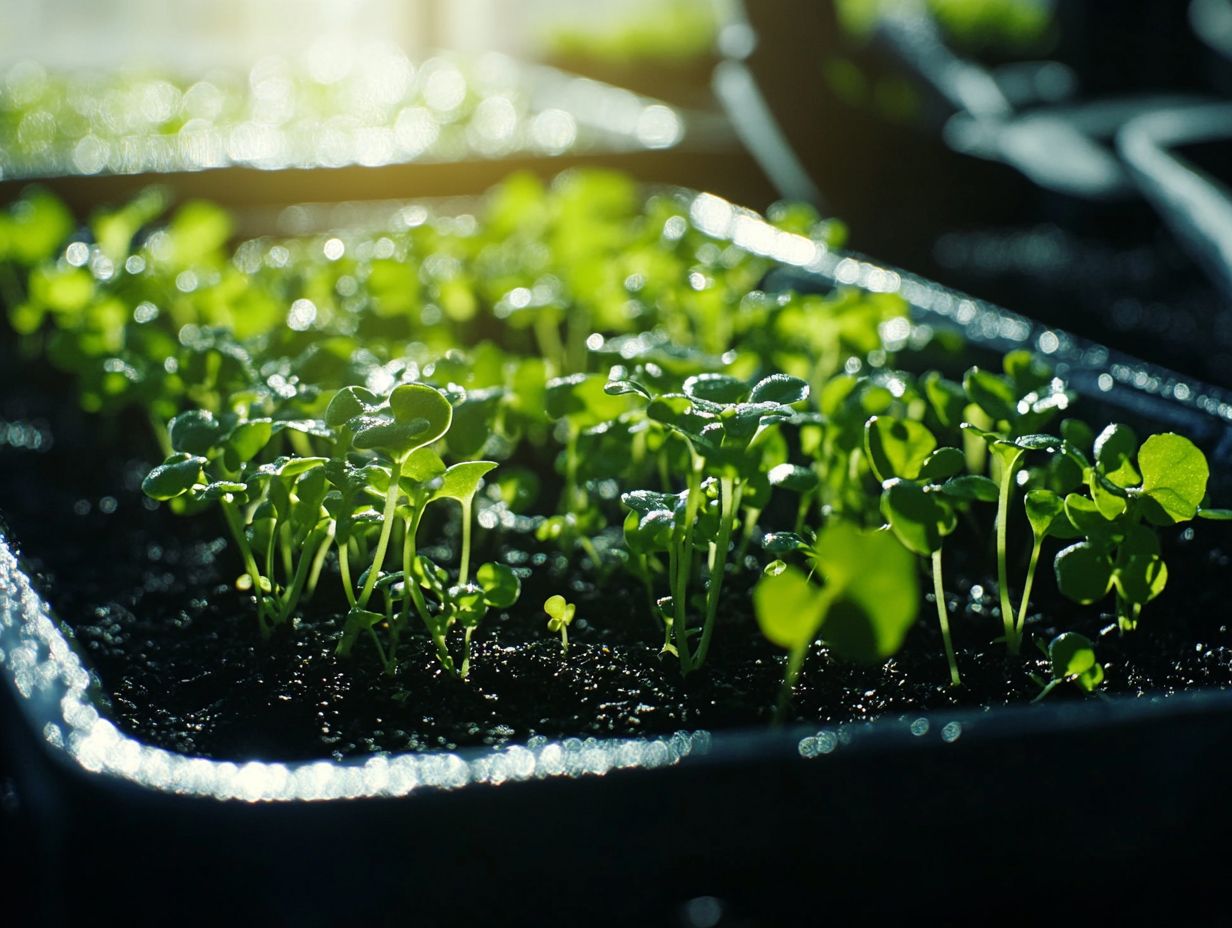 What is microgreen seed germination?