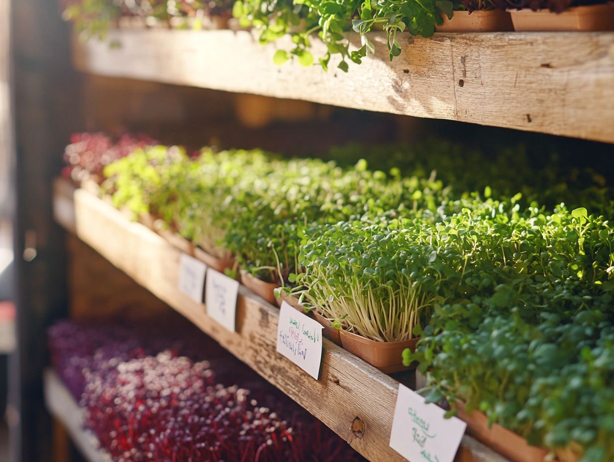 Factors affecting the shelf life of microgreens