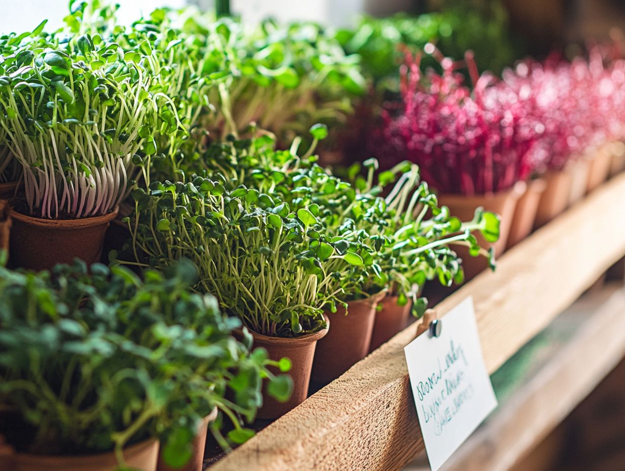 Infographic summarizing key takeaways about microgreen shelf life.