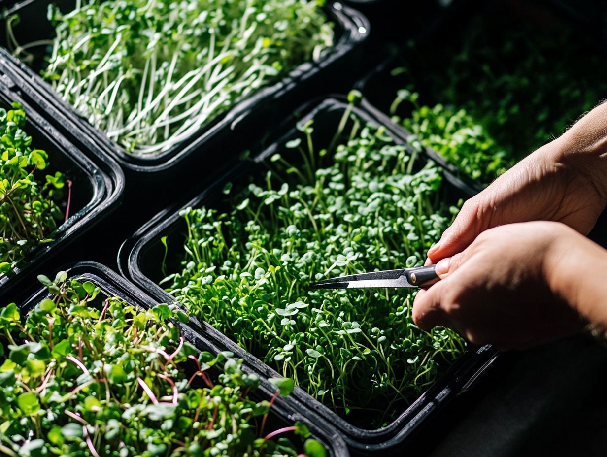 Ways to Store and Use Harvested Microgreens