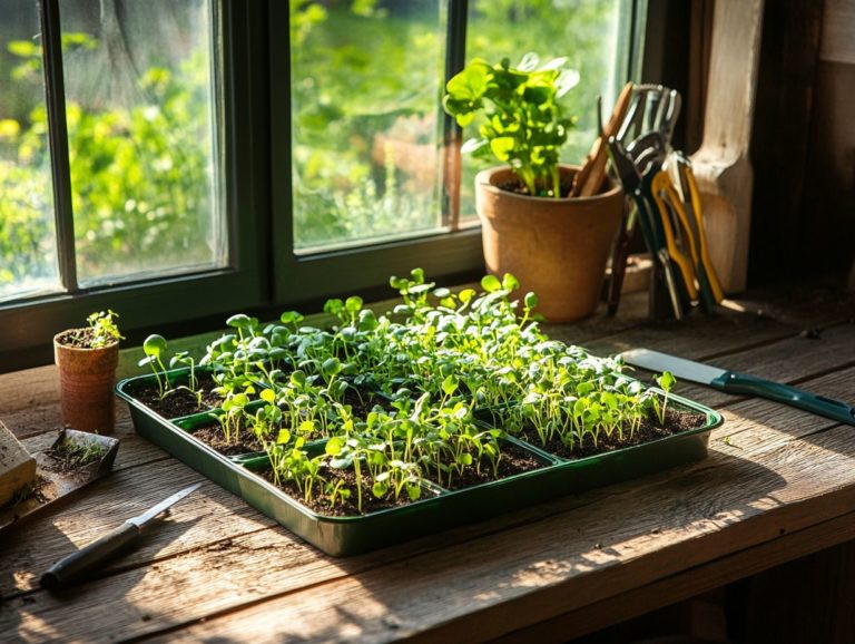 Using Sprouting Trays for Microgreens