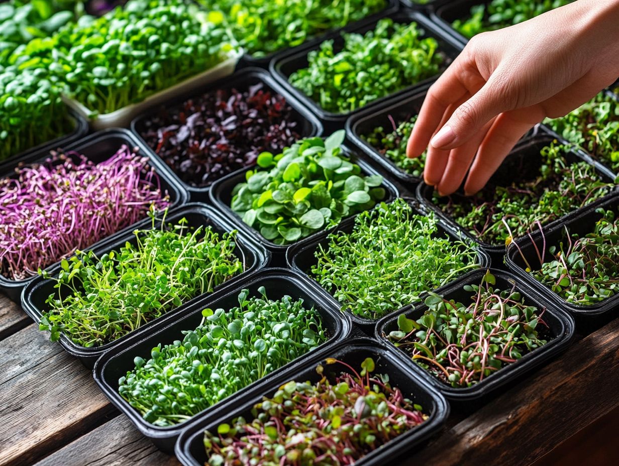 Visual guide to growing microgreens step-by-step