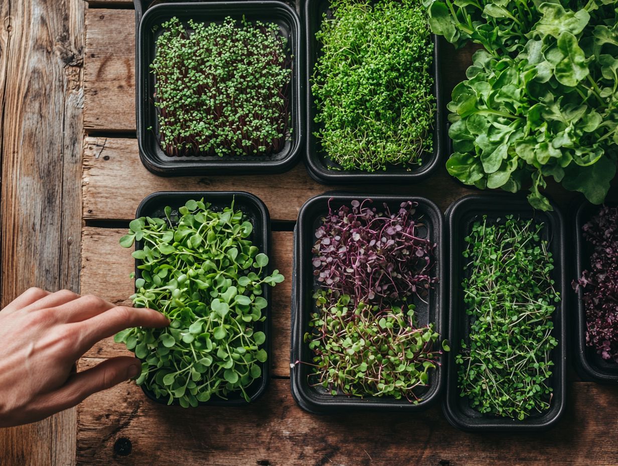 Microgreens used as garnish and salad toppings enhancing dishes