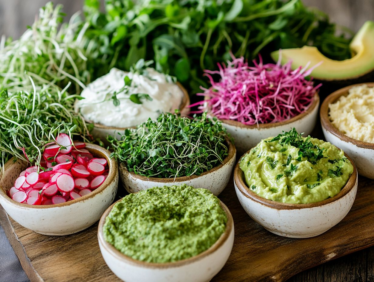 Top Microgreens for Dips