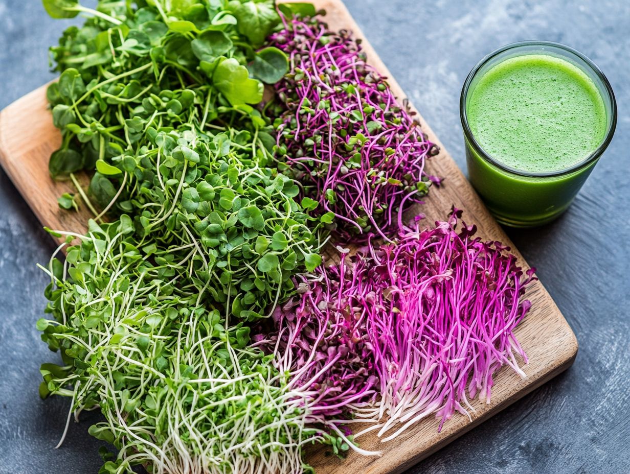 Why are microgreens a great addition to juices?