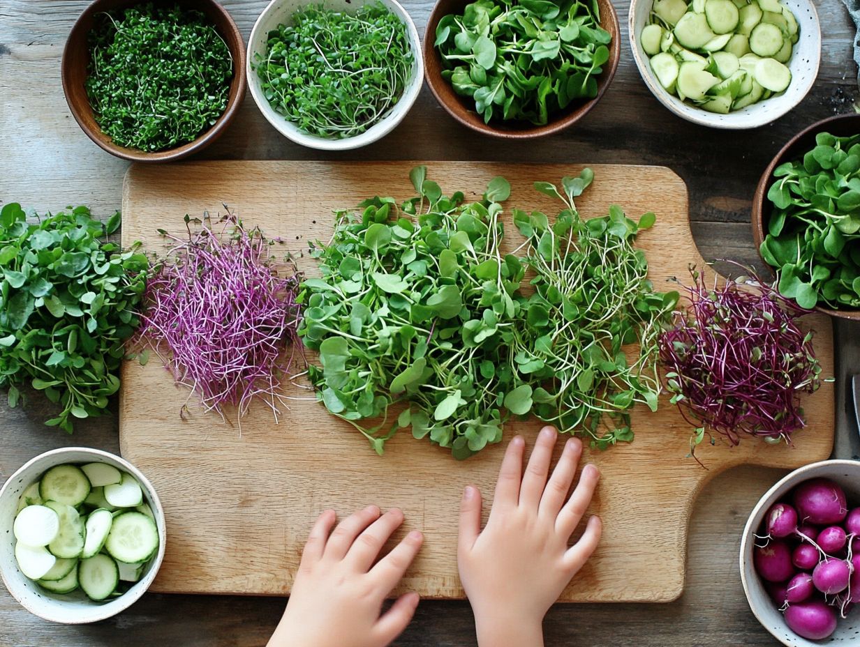 Nutritional benefits of microgreens for children