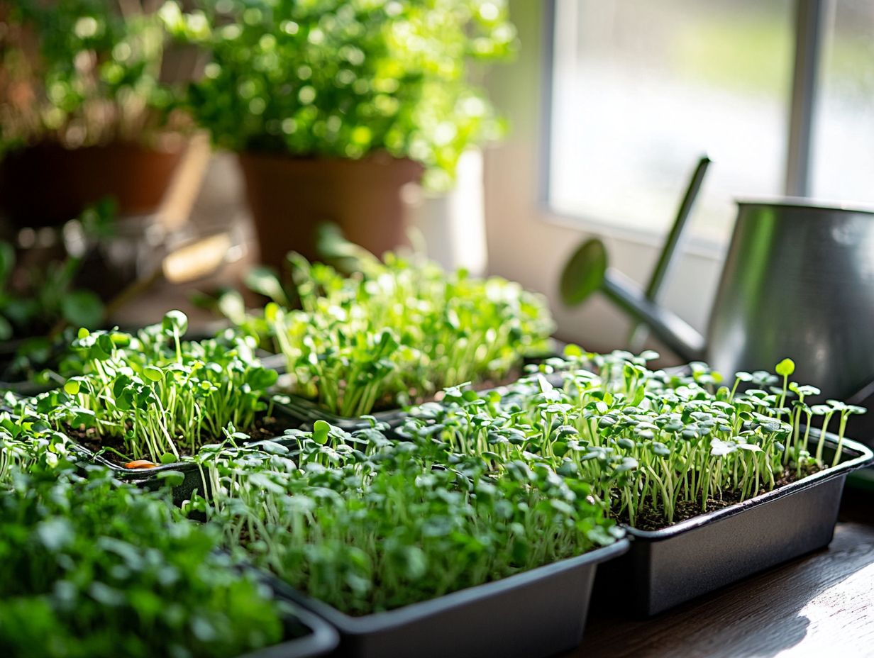 Understanding best practices for microgreen growth