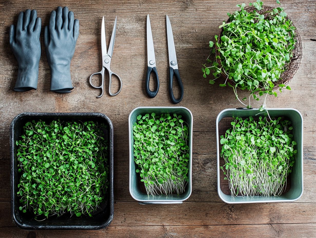 Tips for Using Microgreen Harvesting Tools