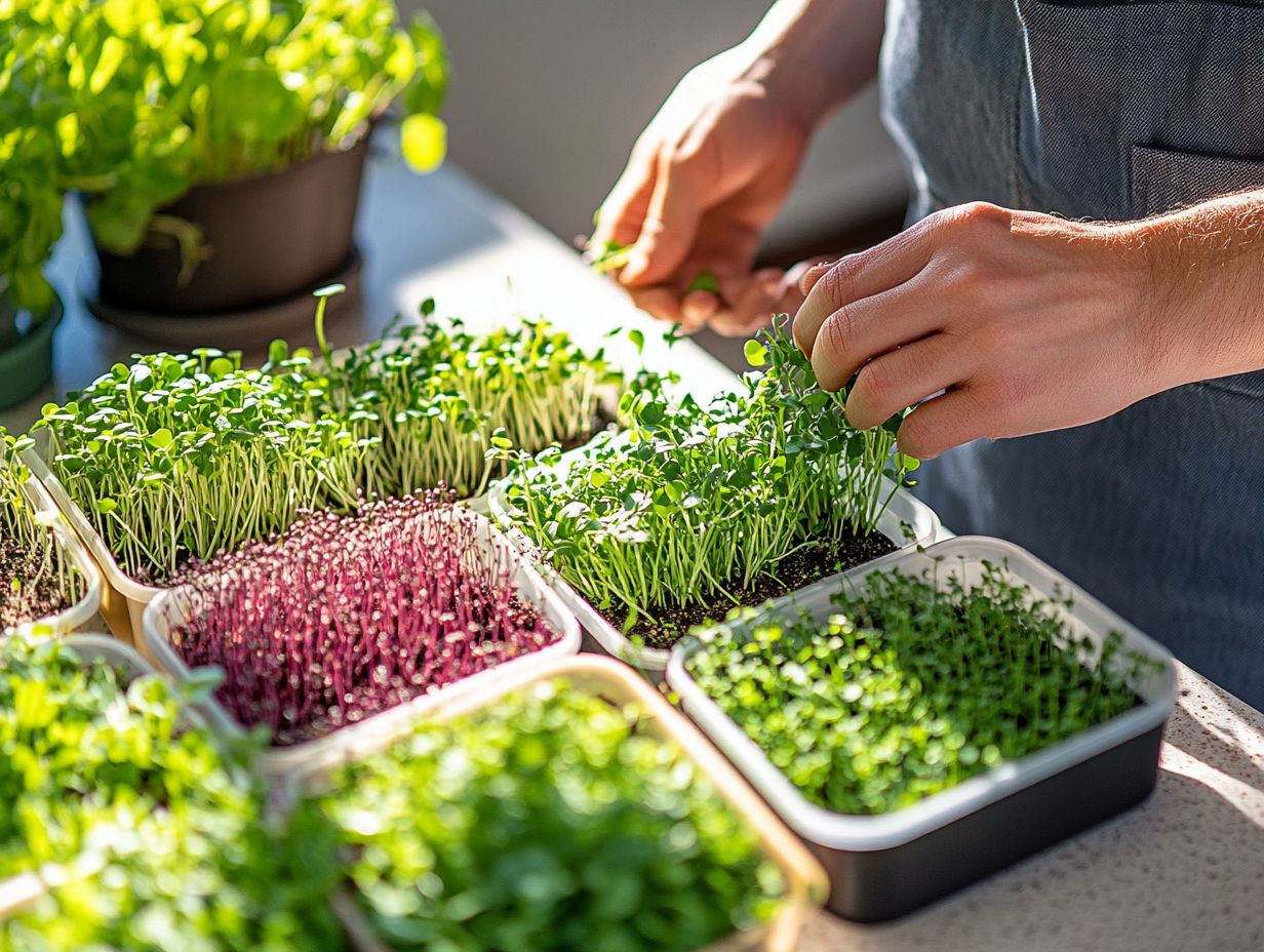 What are some emerging varieties of microgreens?