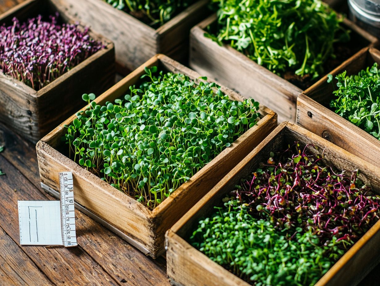 An infographic on the shelf life of microgreens